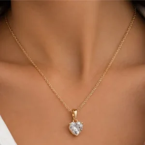 گردنبند ظریف قلبی ژوپینگ